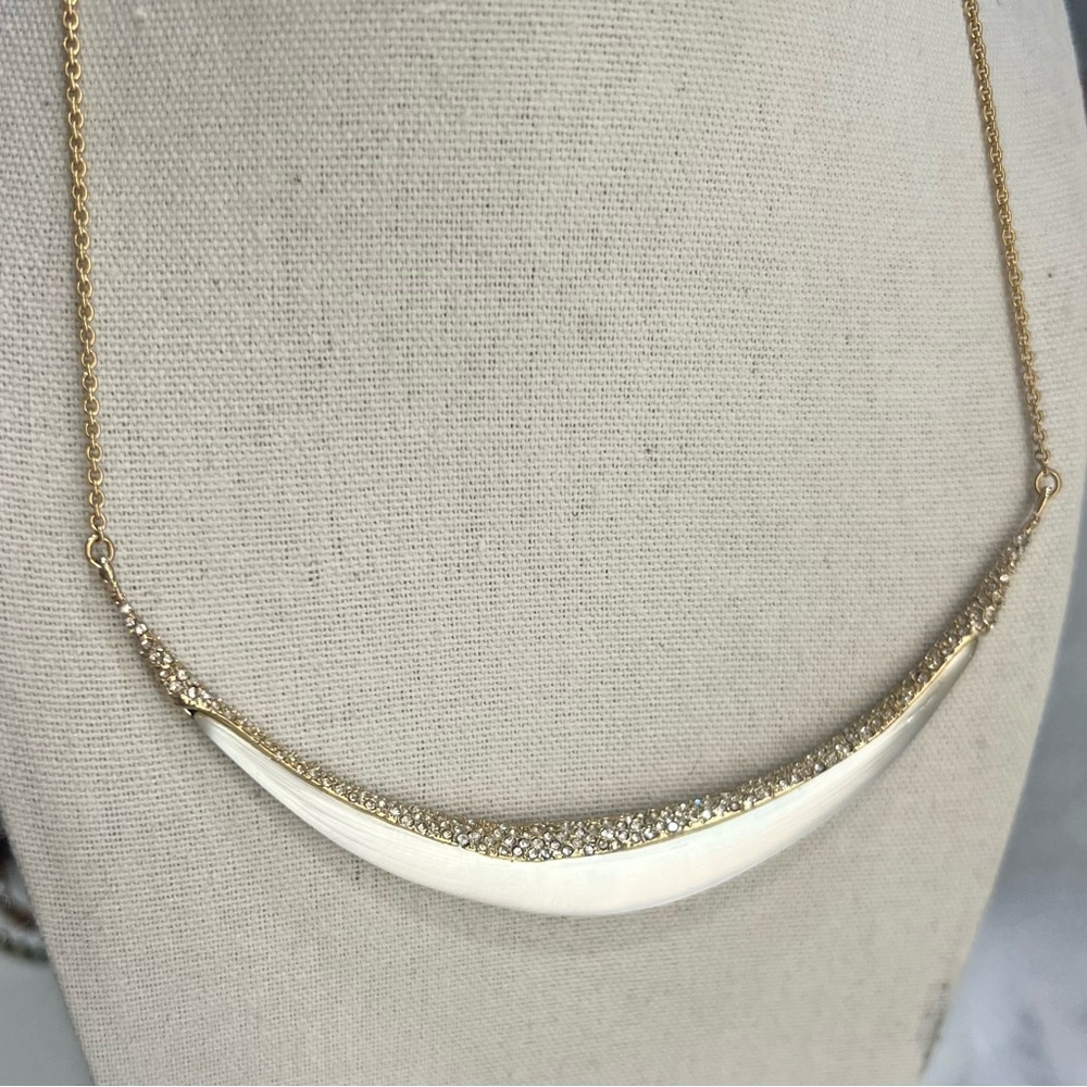 Alexis Bittar Gold  and Cream Necklace
